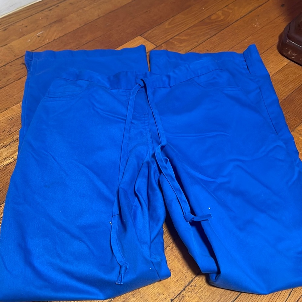 XS nurse pants color blue